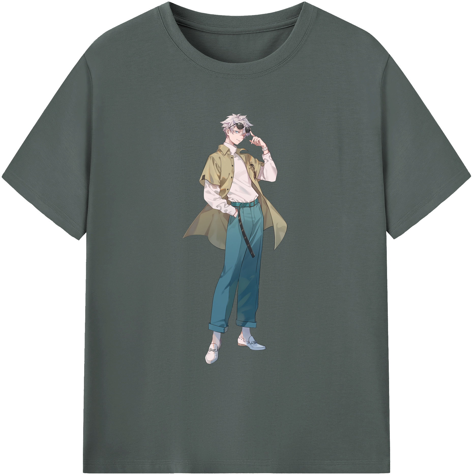 （画像用） 呪術廻戦 Jujutsu Kaisen 綿100％ メンズ半袖Tシャツ｜肌触りやわらか＆通気性